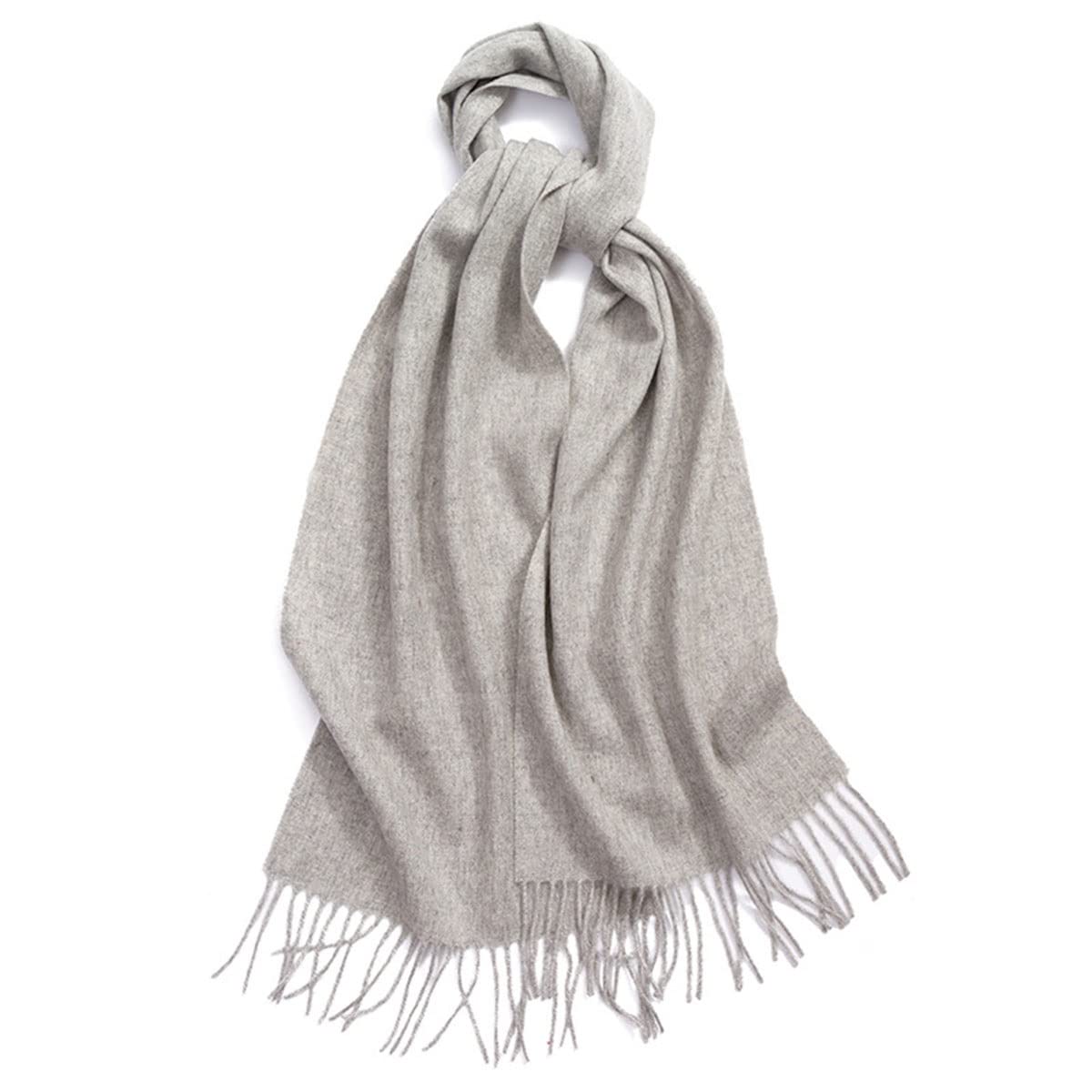 Bufanda de cachemir puro para mujer, estola larga, suave y gruesa con borlas, ideal para otoño e invierno.