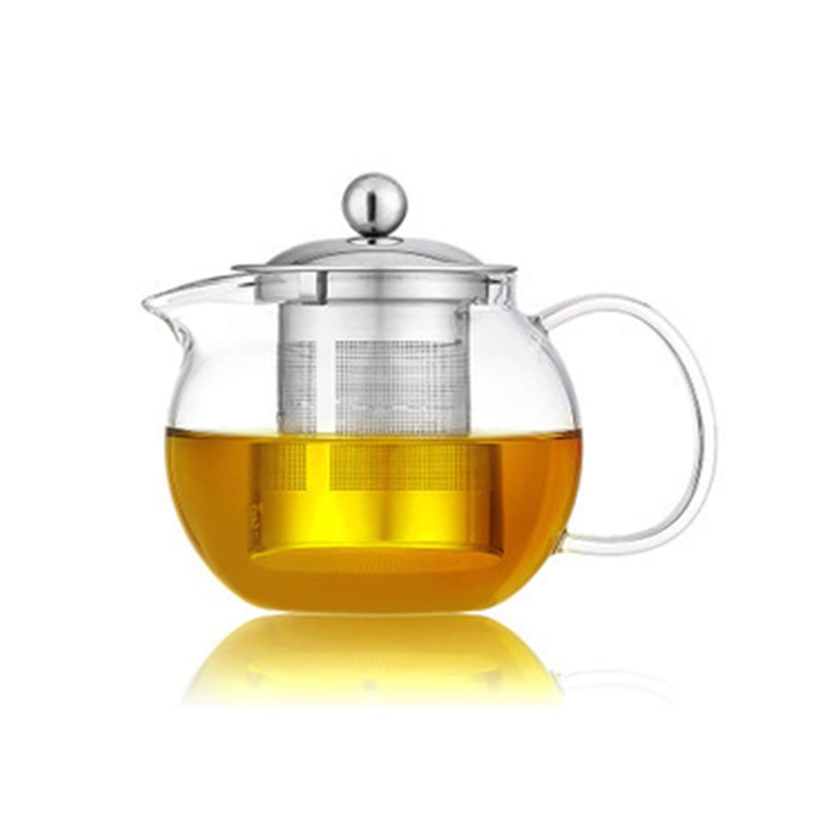 Théière en verre transparent avec infuseur acier inoxydable grande capacité modèle B KA KB