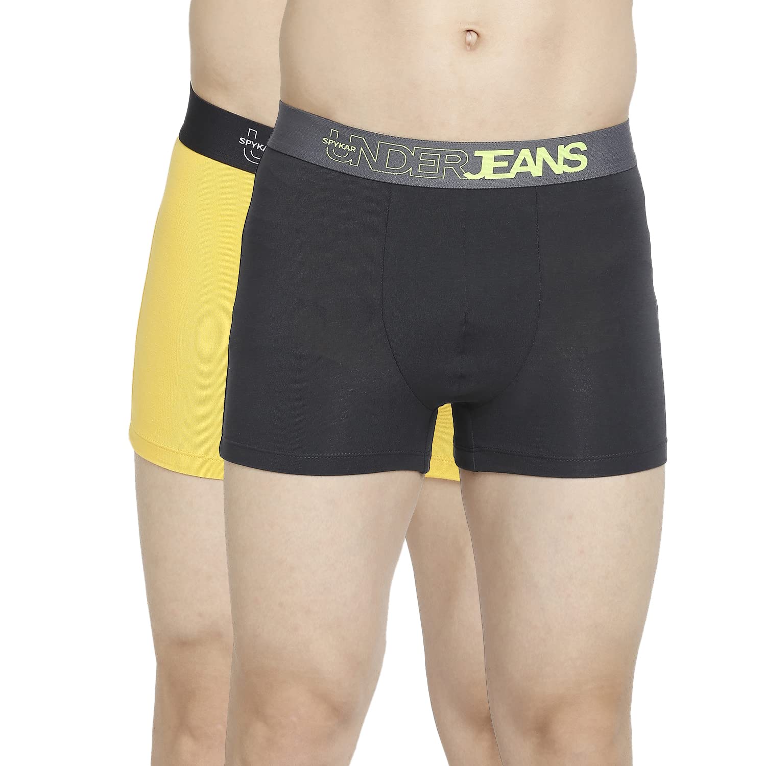 underjeans Men's Cotton Blend Regular Fit Solid Trunk-picture-11