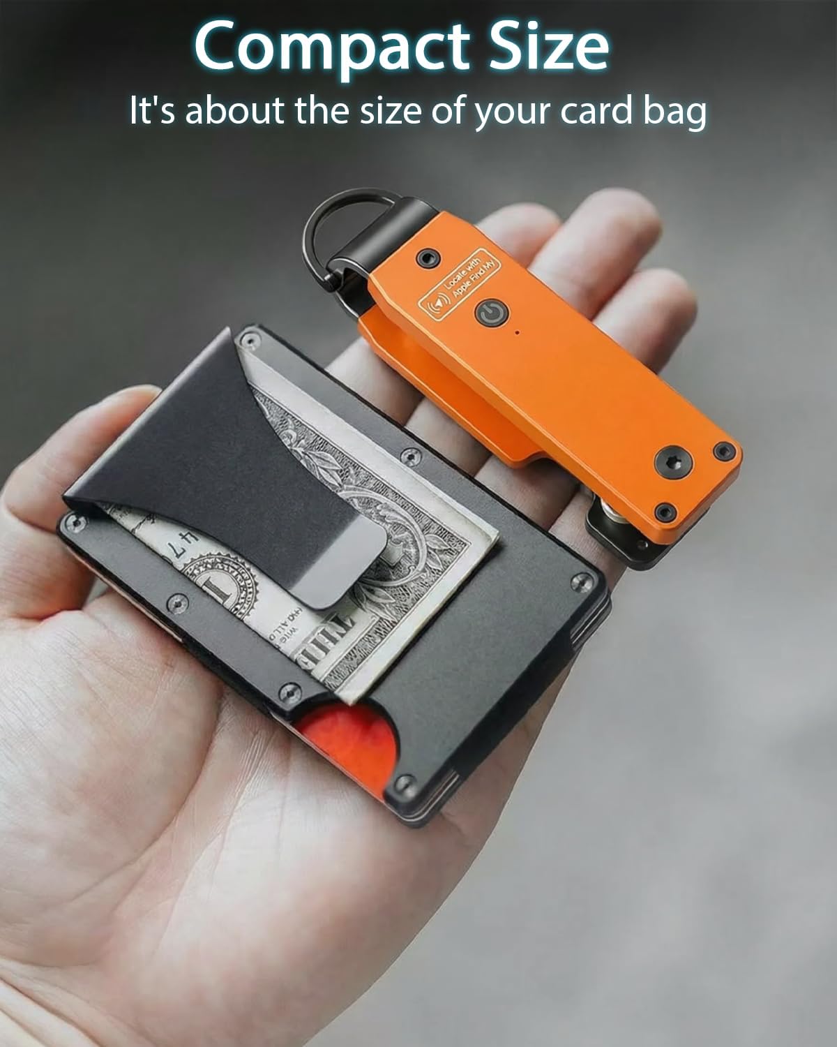 Air Keychain with GPS Tracker : Lightweight Compact Key Holder for Outdoor Use - Minimalist Metal Key Organizer