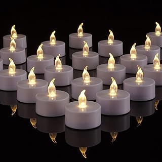 LED Battery Tea Light Candle- 100 Pack Flameless Candles Realistic and B...