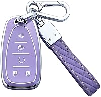 Vista 9 de Funda para Llavero Compatible con Chevy Camaro Cruze Equinox Malibu Traverse Blazer Volt Bolt Sonic Trax