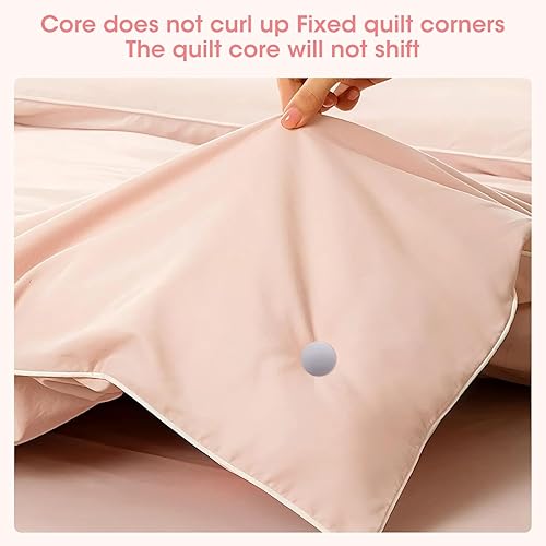 Miniatura 3 de MQUPIN Juego de 16 pasadores de edredón, clips para edredón en el interior, clips de funda de edredón para edredón, cojines, cortinas (flor azul)