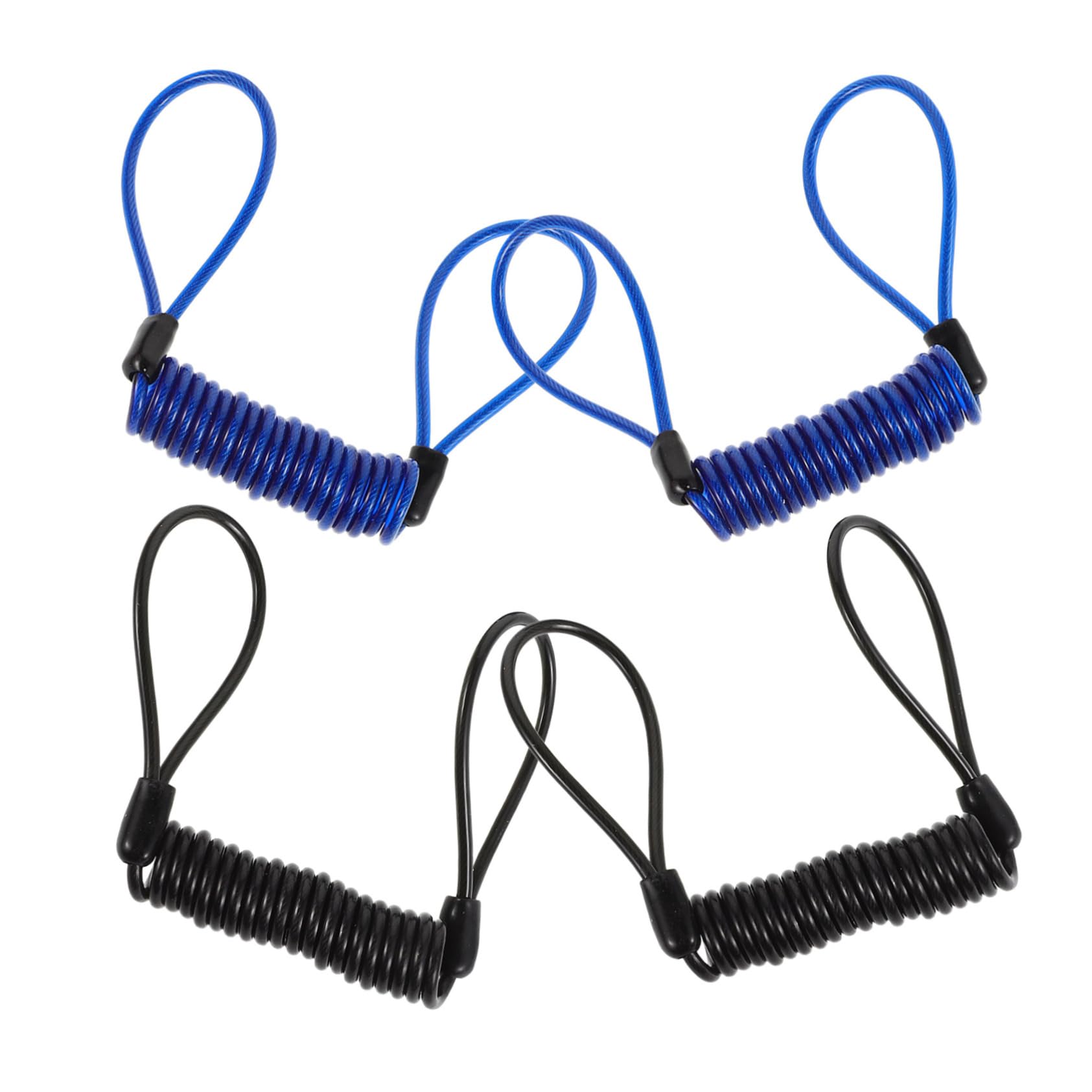 Toyvian 4pcs Bicycle Cable Spring Reminder for Motorcycle Disc Lock Security Lightweight Portable Design for and Accessories Theft Protection for Cyclists