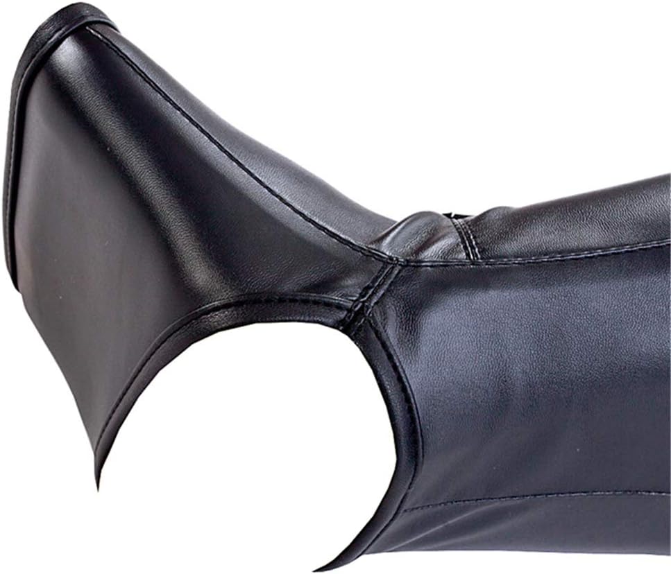 Mummy Costume Mermaid Restraint Legs Adjustable Leather All-Inclusive Bag Fetish Sex Bondage Kit (L:Height:68.9-72.8 inch;Weight:143.3-176.3 Ib, Black1)