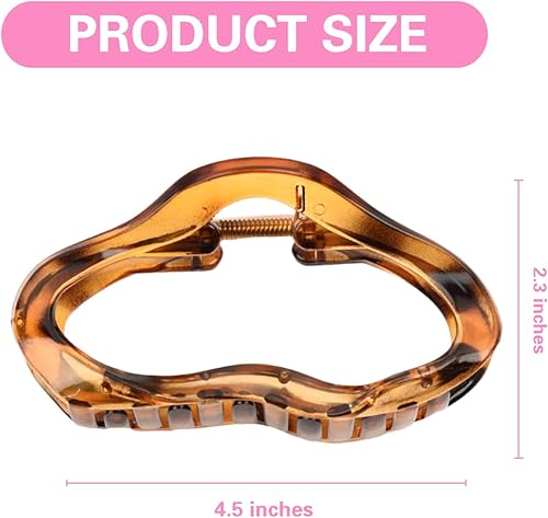 Miniatura 3 de Pinzas para el cabello para mujer, pinza grande de 4.5 pulgadas para cabello fino y rizado, pinzas para peinar, pinzas para cabello fino, clip de