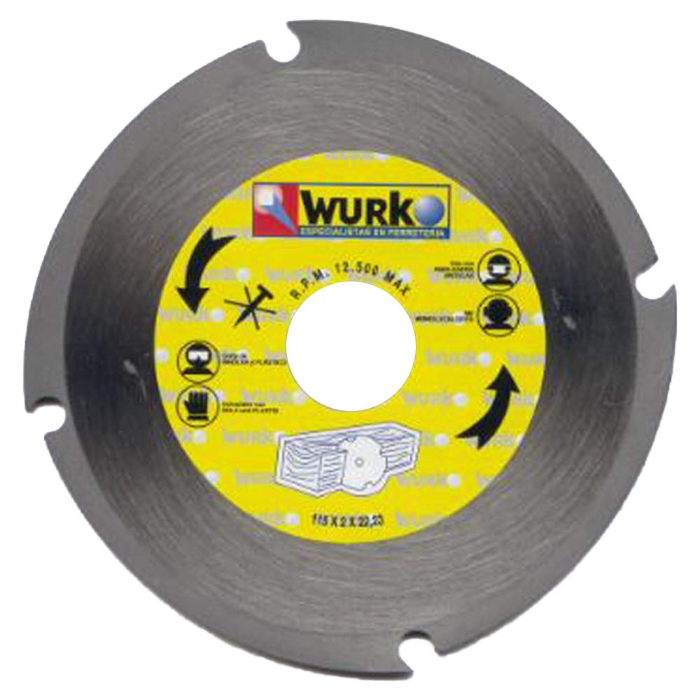 Disque de coupe pour bois 230 mm Wurko anti-vibrations 22mm