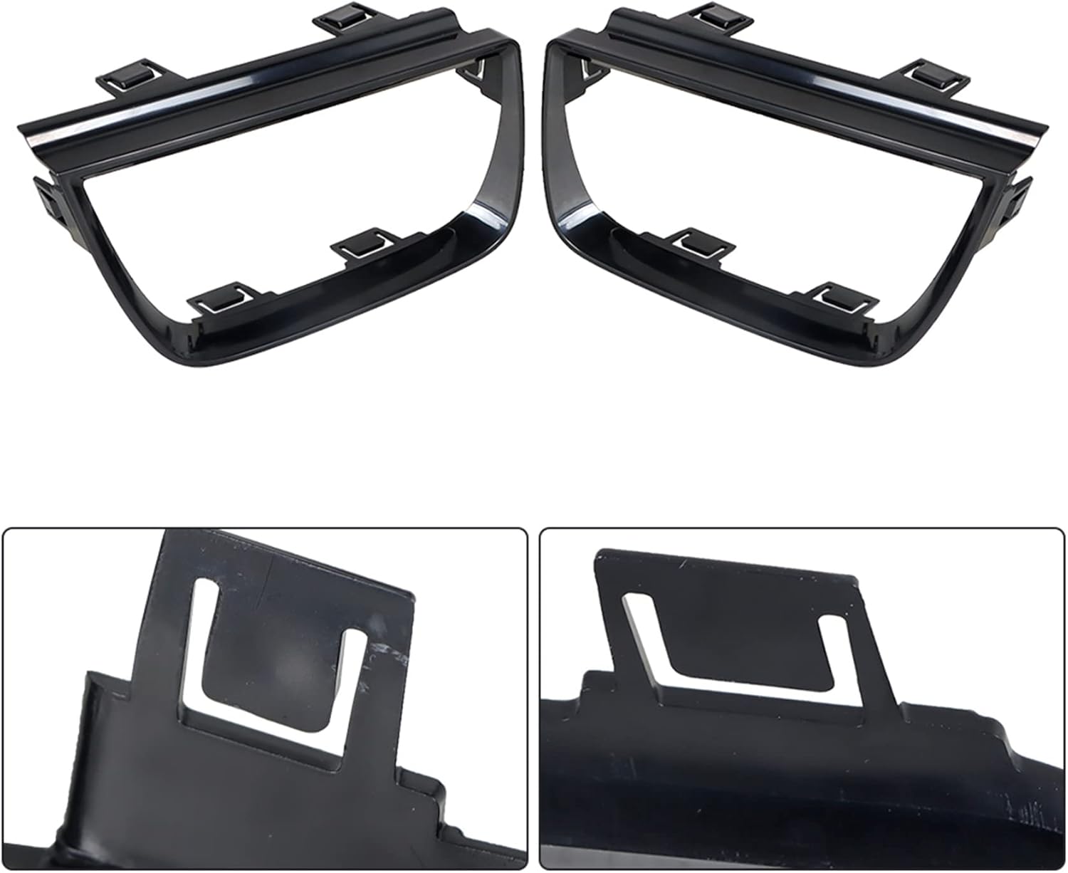 Silscvtt Pack of 4 Tail Light Bezel Covers Black Replacement for Chevy Camaro LT LS SS 2010-2013 Driver and Passenger Side GM2803101 GM2804106