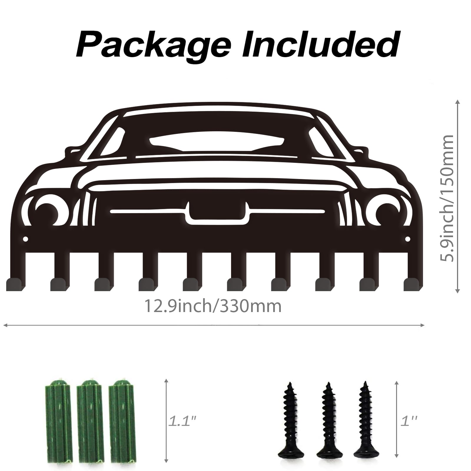 Boîte À Clés Organisateur De Clés Murales Clé D'Entrée Porte-Courrier De Ferme Mur Rustique