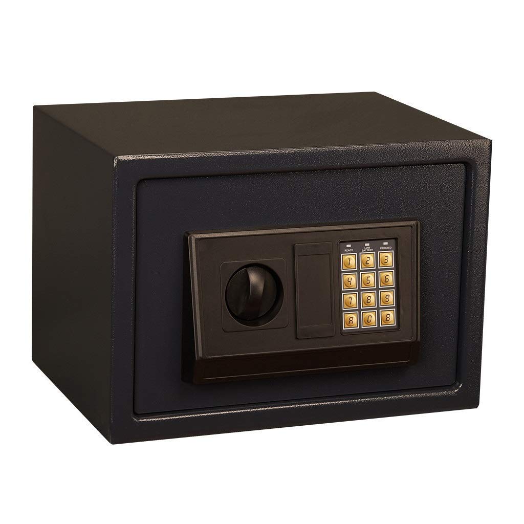 Coffret de sécurité électronique RLKHXBS en acier noir avec alarme - 5