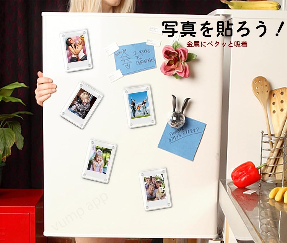Amazon.co.jp: アクリル フォトフレーム 3/5点セット マグネット 写真
