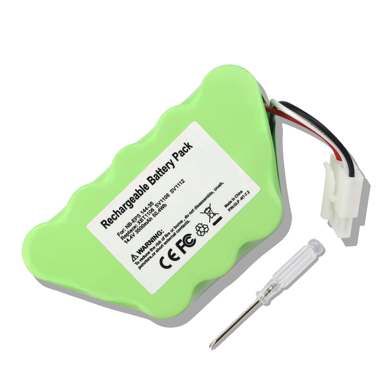 MULS XBT1106 3500mAh Vacuum Cleaner Battery Replacement for Shark XBT1106 SV1106 SV1112 SV1100 SV1107 XB1100 Freestyle Navigator Cordless Stick Vacuum Ni-Mh Battery 14.4V