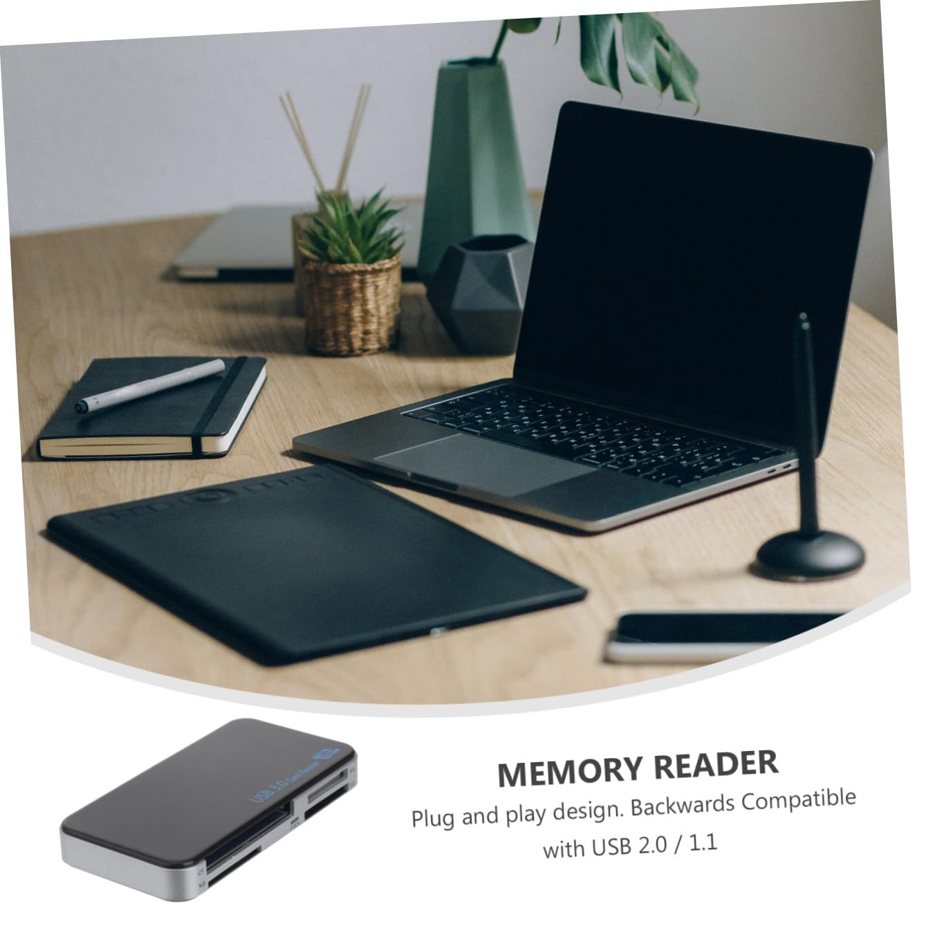 Lettore Schede Plug And Play Nero USB 3.0 Compact Flash Rapido