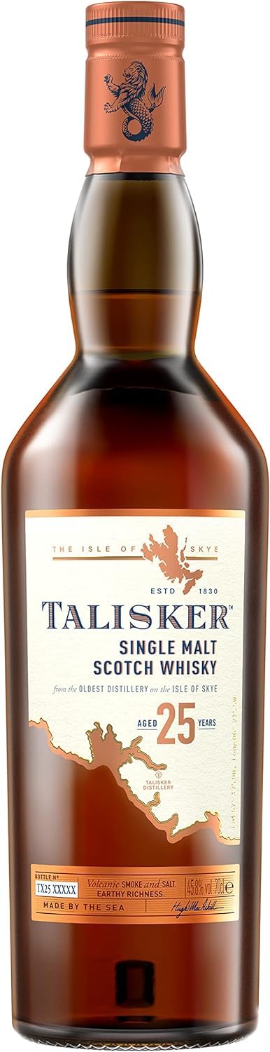 Talisker 25 Years Old Single Malt Whisky, 700 ml : Amazon.sg: Grocery