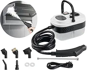 Foandbevi Vaporizador e Higienizador Vapor, Limpador A Vapor Pressurizado de Alta Temperatura Portátil 2500W Tanque Portátil de 110V 1200Ml para Carro de Banheiro de Cozinha