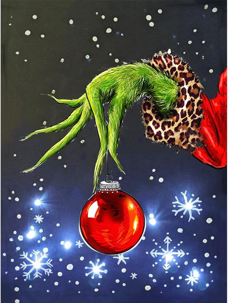 LWZAYS Christmas Diamond Painting Kits for Adults, Diamond Art for Adults Beginner, Diamond Dots Gem Art for Aesthetic Room Decor(12x16Inch)