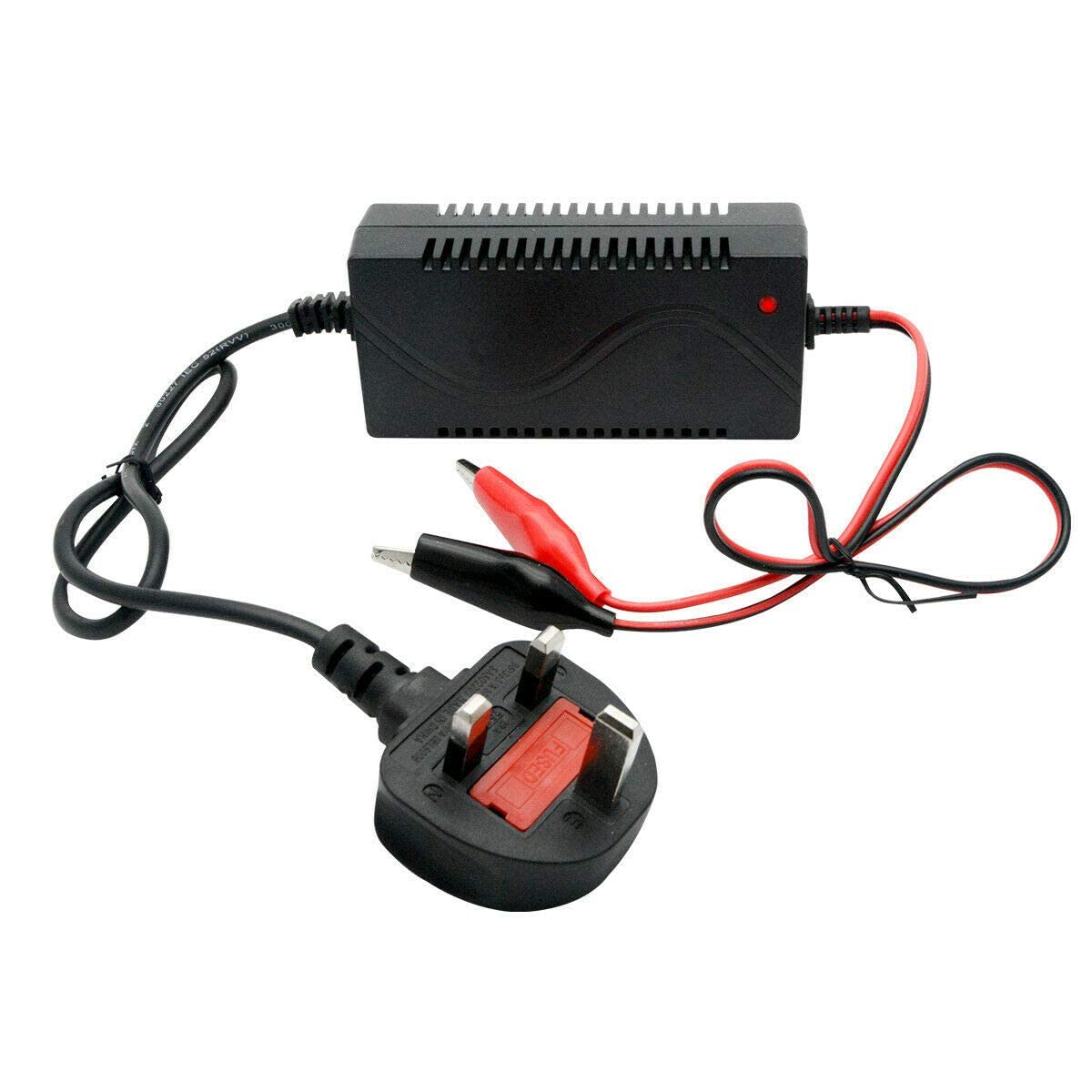 Toy Car Battery Charger, LanCo 6V 1A 5-10AH Mini Intelligent Sealed Lead Acid Battery Charger for Toy Car Motorbike Quad Bike, UK Plug