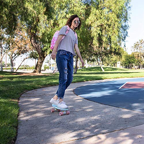 Cal 7 22.5" Complete Mini Cruiser Plastic Skateboard (Lily) - Thumbnail 5