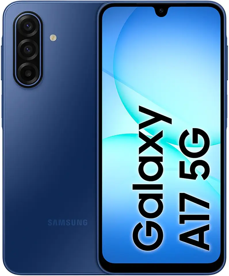 Samsung Galaxy A17 5G 128 Go, Smartphone Android déverrouillé, écran 6,7", Batterie 5000 mAh, Bleu, Version FR