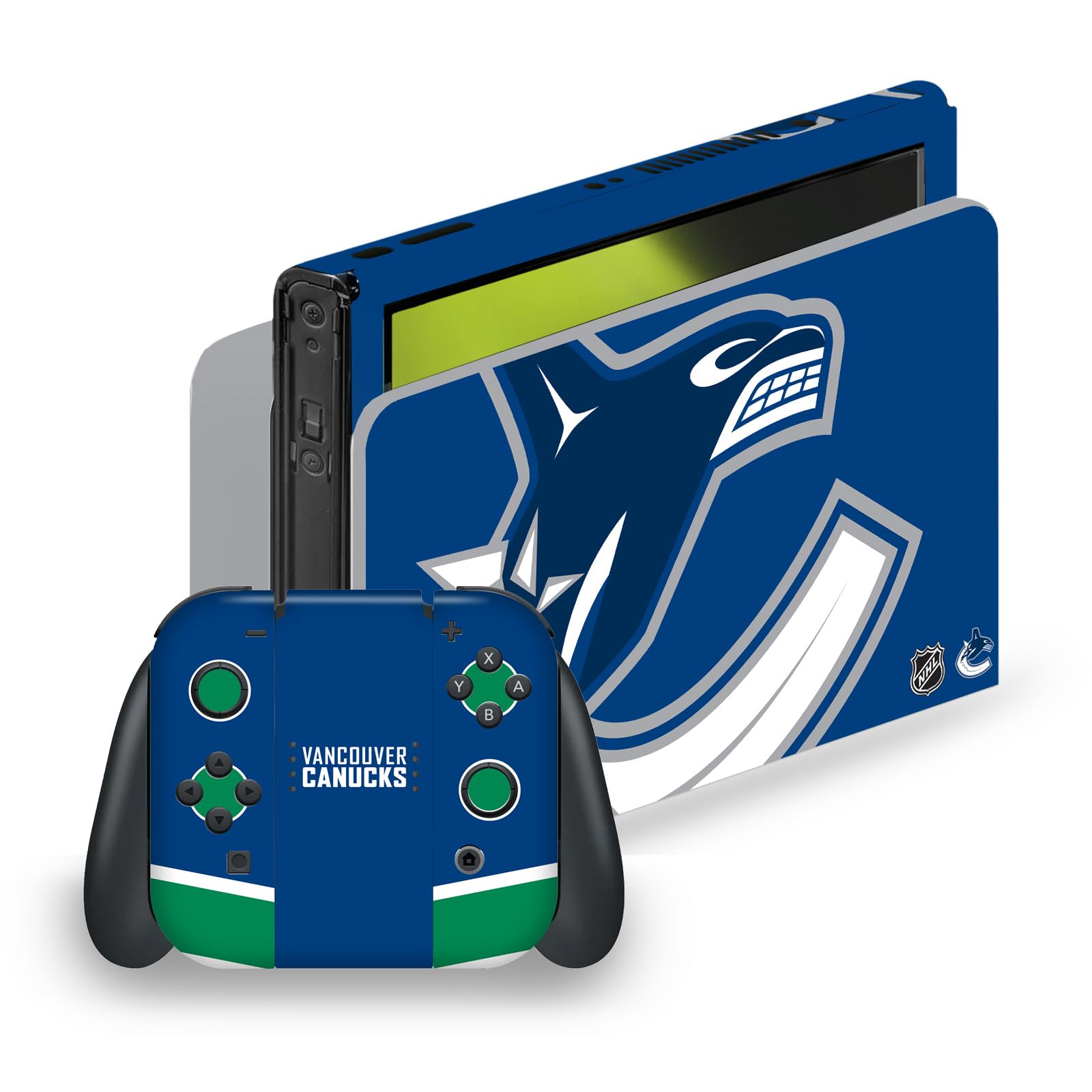 Autocollant NHL Vancouver Canucks pour Nintendo Switch OLED par Head Case Designs - 8