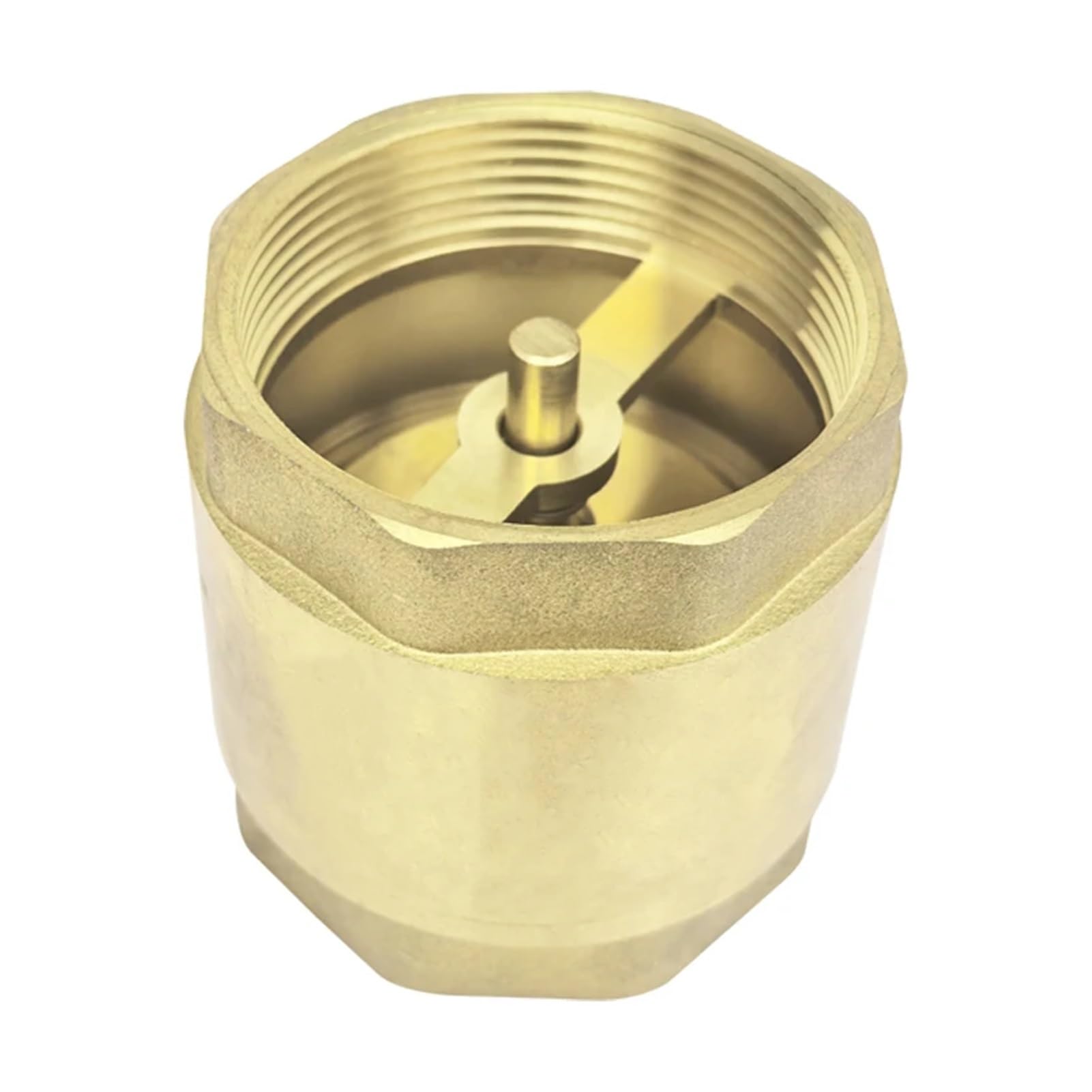 Válvula de retención agua inversa gruesa latón DN15 ~ DN100, rosca tubo, tornillo interior liso, oscilación resorte Vertical(DN32)