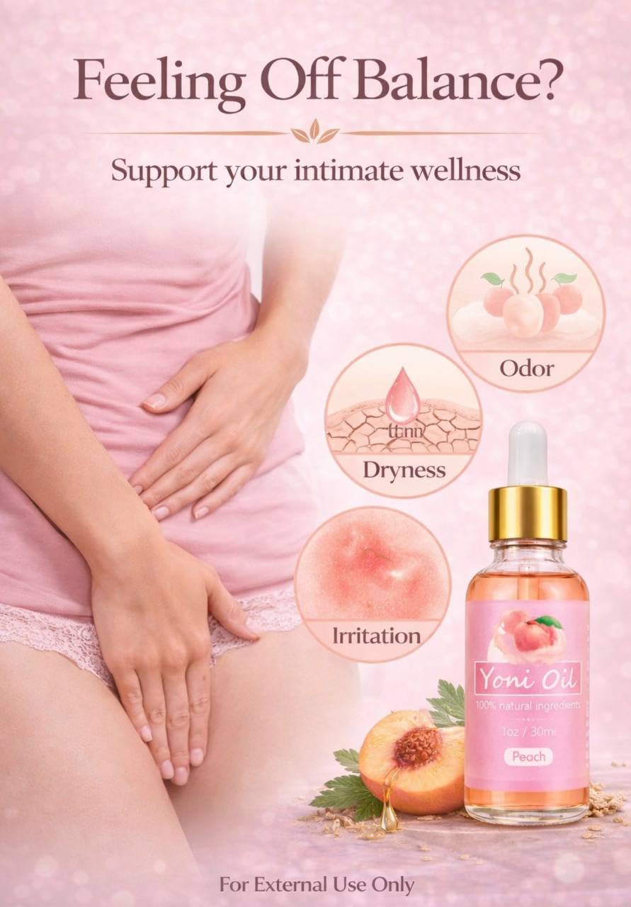 SLT Peach Vaginal Yoni Oil, Tightening Oil for Vag with, Vaginial Tightening Product to Tighten Viginal Muscles for Women