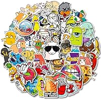 50 Stück Graffiti-Aufkleber - Ideal für Auto, Motorrad, Fahrrad, Skateboard, Snowboard, Gepäck, Laptop und mehr - Robust und langlebig - Geeignet für Erwachsene und Teenager