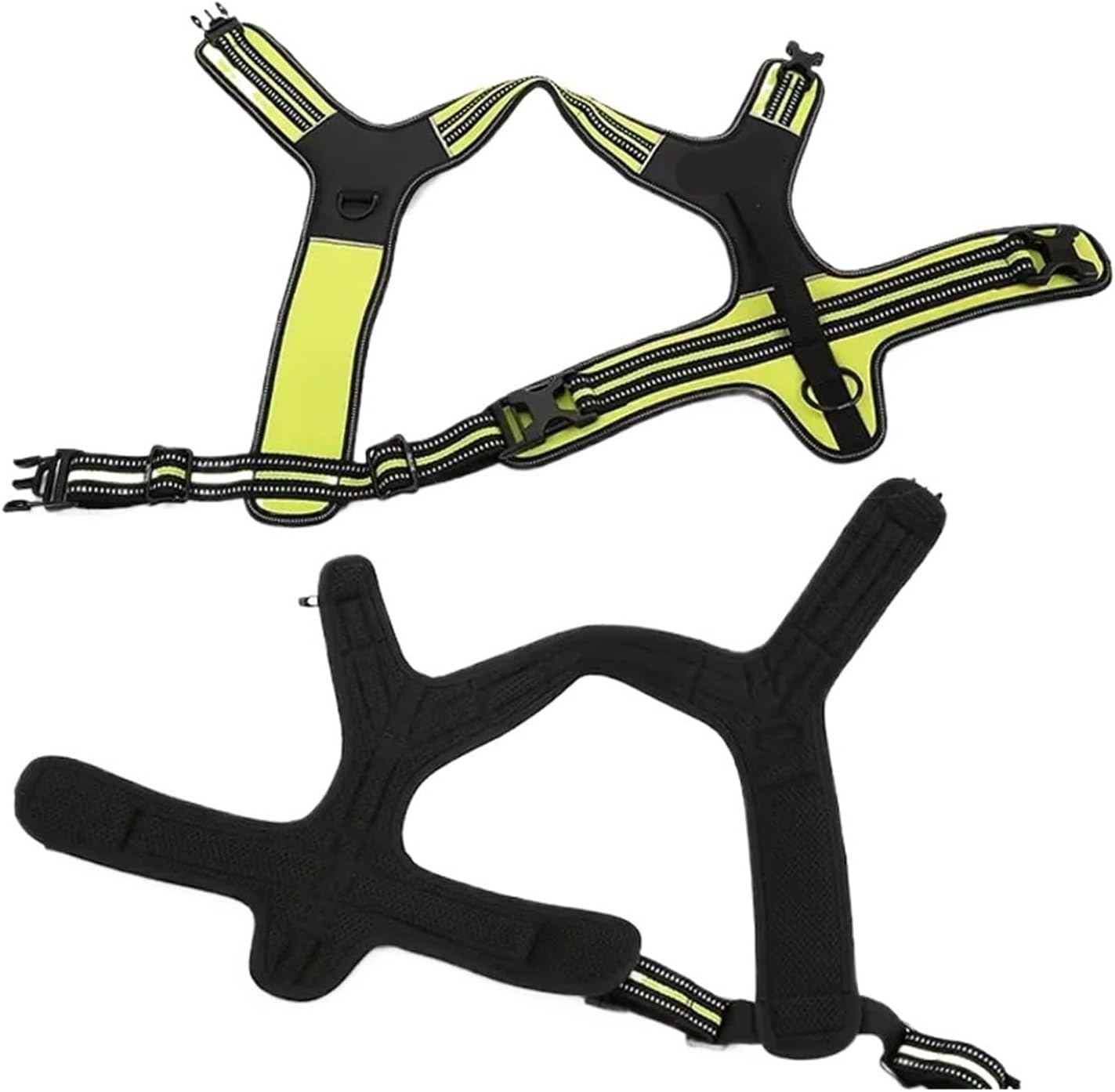 Nylon Dog Harness Fashionable Adjustable Anti-Pull(Yellow,L)