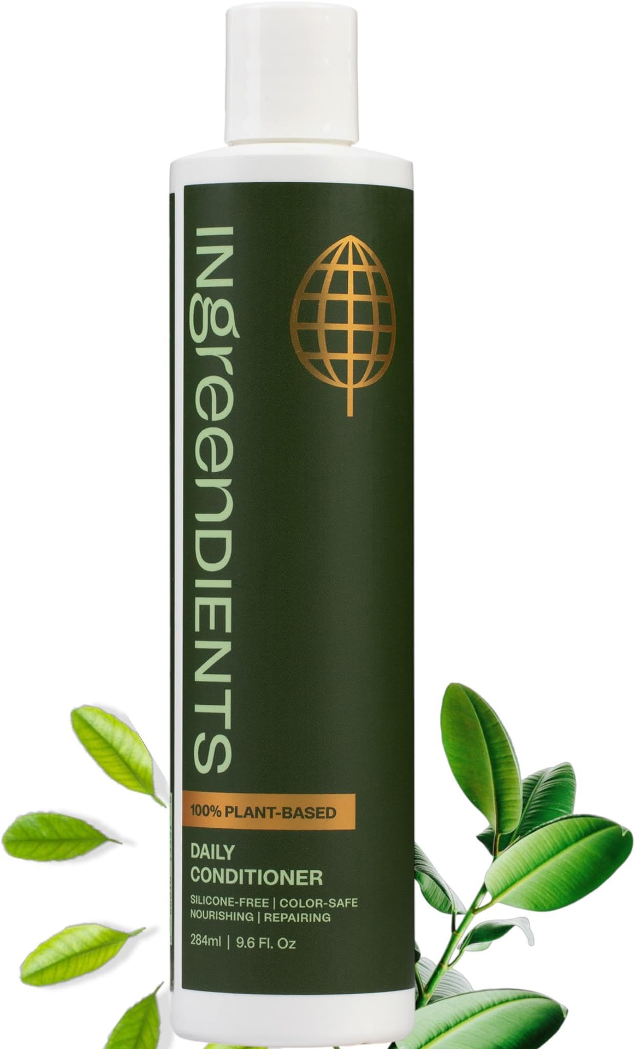 Ingreendients Vegan Conditioner Made With Organic Ingredients and pH Balanced - Silicone Free, Color Safe, Cruelty Free, Sulfate And Paraben Free, Contains Apple Cider Vinegar and Shea Butter