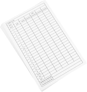 SUPVOX 25pcs Portable Golf Score Record Cards Coated Paper Scorecards for Easy Tracking of Golf Scores and Essential Golfing Accessory for Players