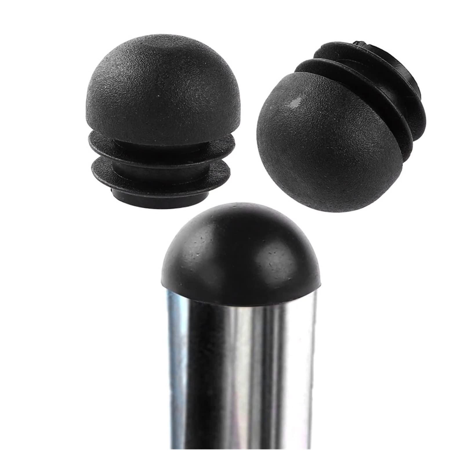 Chair Leg Floor Protectors Chair Leg Protectors Black PP Plastic 8pcs Multiple Sizes(16mm)