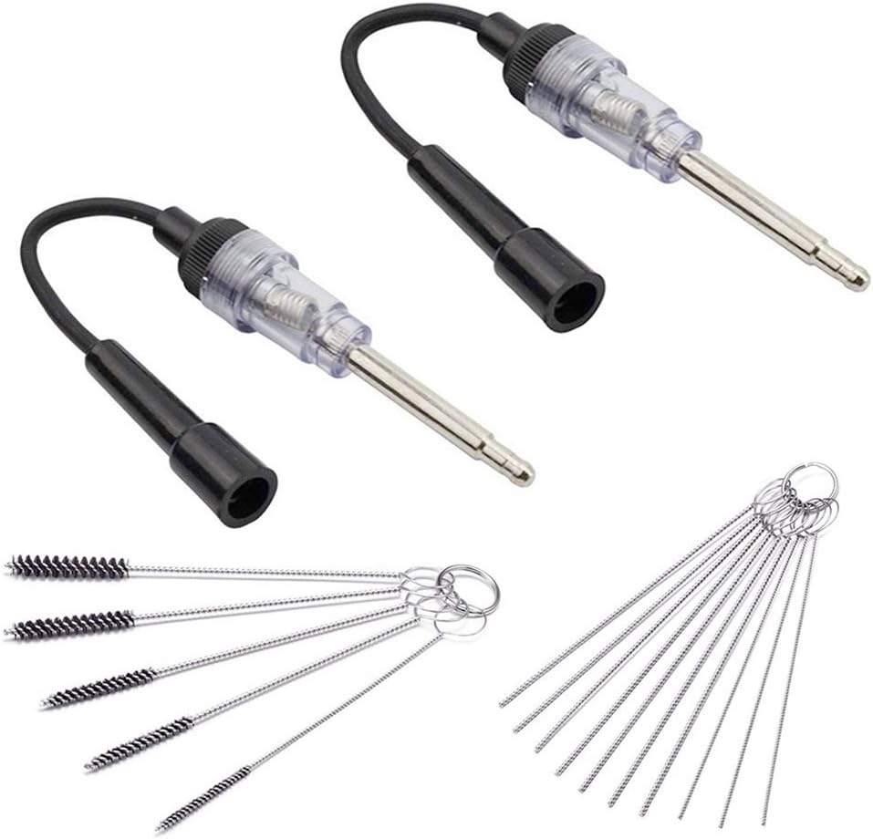 Morange in-Line Spark Plug Engine Ignition Tester with Carb Carburetor Cleaner Kit, 6-12V Pick Up Coil Armature Diagnostic Detector Tool for Automotive Car Lawnmower Internal External Engine