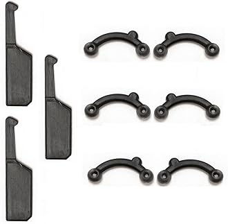 VANANA 6 Pairs Nose Lifting Shaper Inserts, 3 Sizes Invisible Nose Lifter Soft Silicone No Pain Nose Up Corrector Beauty Tool, Comfortable Easy Install Removable (Black L, 3 Pairs)