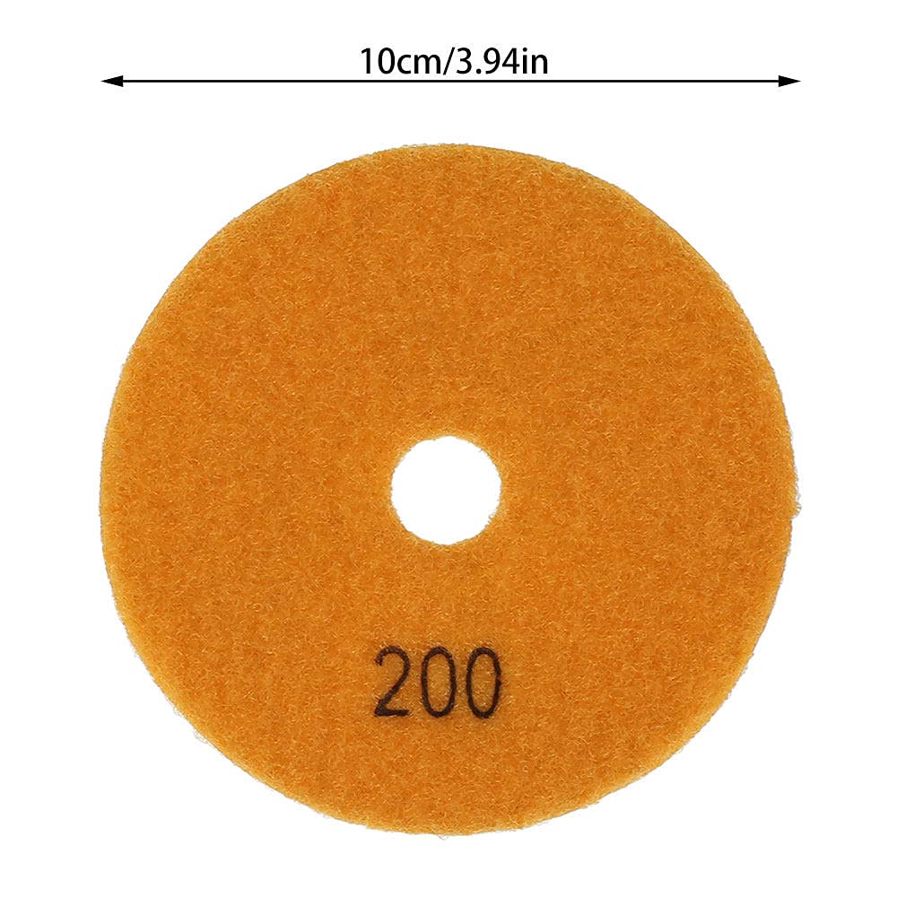 16pcs levigatura disco abrasivo diamante bagnato tamponi per lucidatura piastrelle marmo granito lucidatore pietra flessibile utensili manuali in ceramica carta vetrata, come mostrato