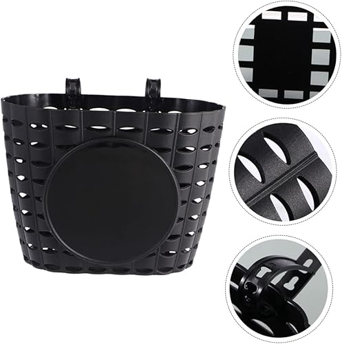 Miniatura 6 de Cesta de bicicleta de plástico para niños, manillar delantero para niños y niñas, cesta de bicicleta desmontable para almacenamiento, manualidades,