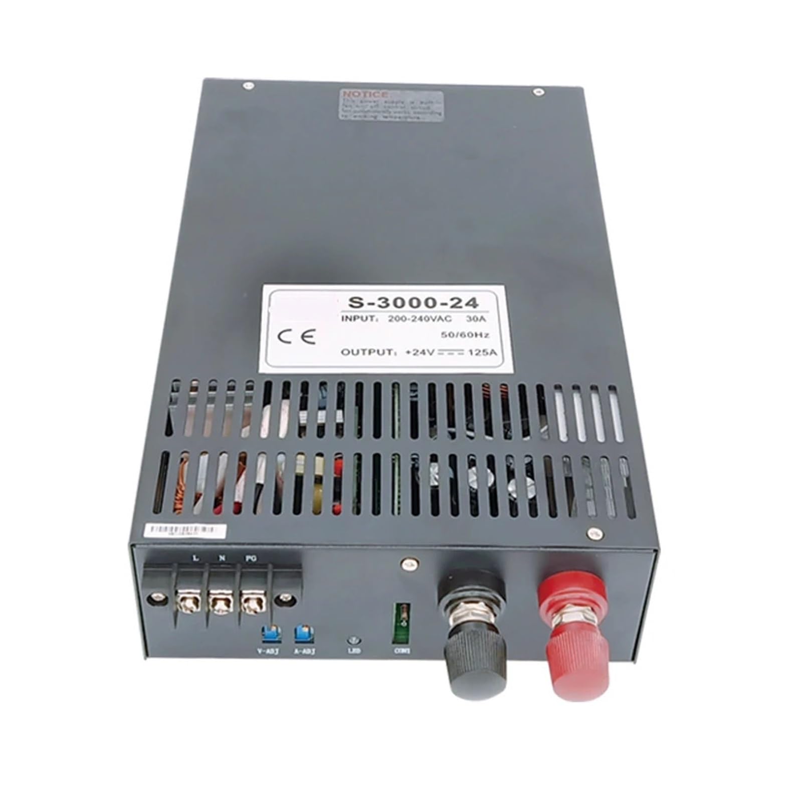 Zasilacz impulsowy 3000 W z wyświetlaczem lub bez wyświetlacza 12 V 24 V 36 V 48 V 60 V 72 V 80 V 90 V 110 V 150 V 220 V regulowane napięcie prądu(200-240VAC-0-110V27A)