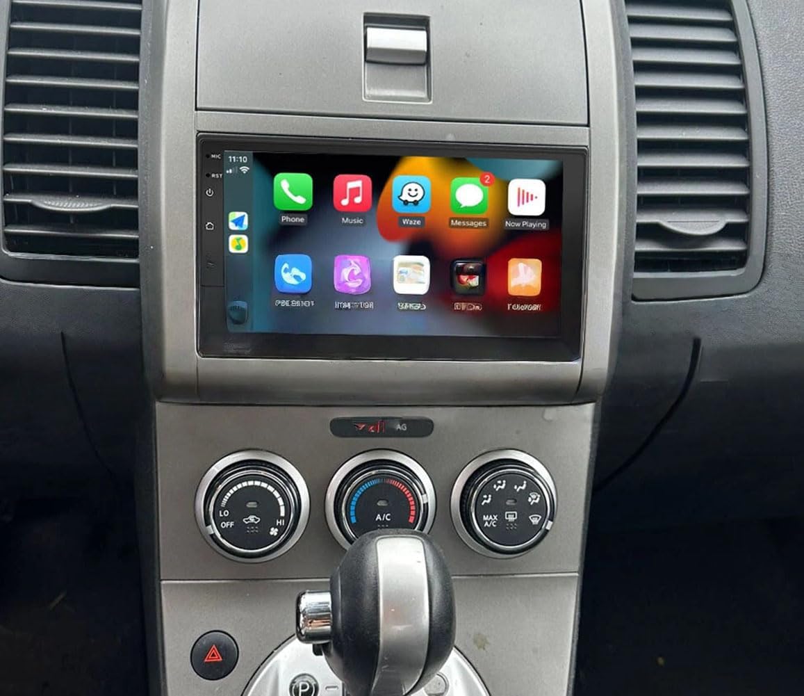 4+64GB Android 15 8-core for Nissan Sentra Radio 2007-2012 with Wireless Apple Carplay Android Auto 7" Touchscreen Car Stereo with Free Backup Camera GPS Navigation Bluetooth FM RDS DSP Head Unit