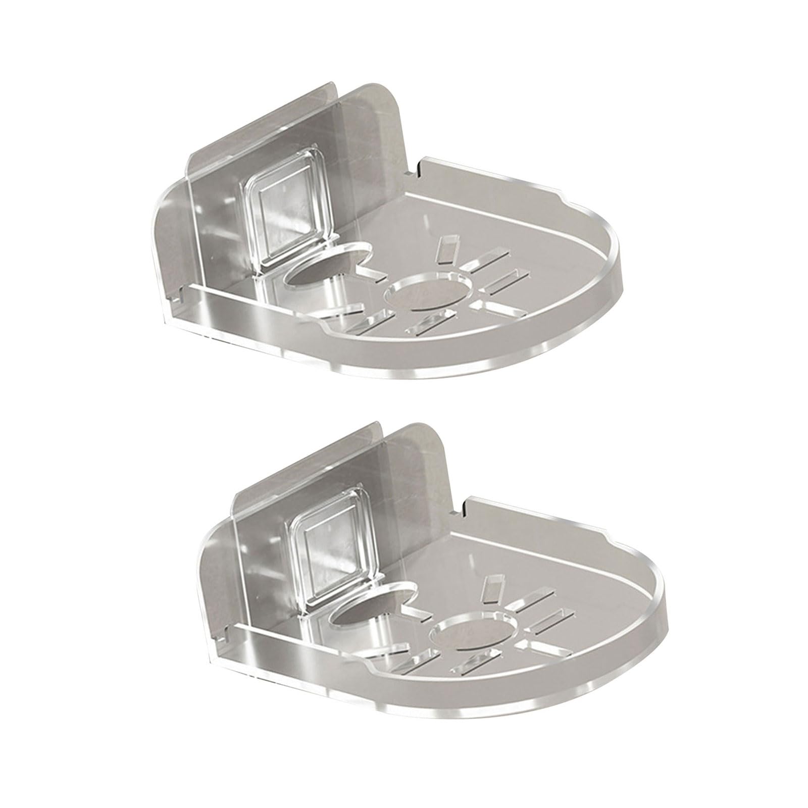 Vdaxvme 2 Pieces Clear Without Punches Camera Mount Stable Adhesion for Flexible Security Solution in Any Room Accessory Bedroom Surveillances Stand