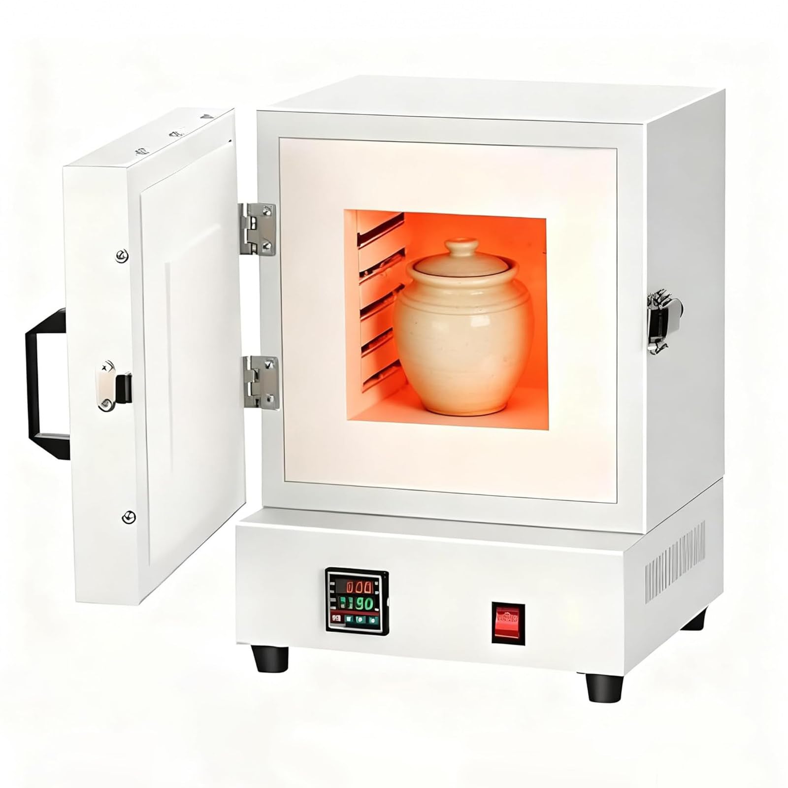 Osnzyc Laboratory Ceramics Muffle Furnace, 1150°C Electric Metal Melting Kiln, for Wax Casting, Glazing Pottery/Silver and Jewelry Making.
