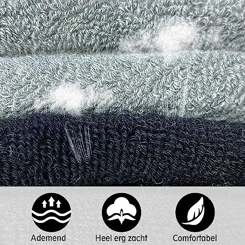 PUTUO Sportsokken Heren Katoenen Hardloopsokken: Sport Sneakersokken Heren Lange Atletische Sokken voor Hardlopen Wandelen Tennis 4 Paar - Afbeelding 4