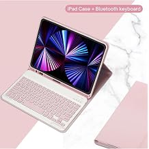 Samsung Galaxy Tab S6 Lite P610/P613 ile Uyumlu Bluetooth Klavyeli K l f, T rk e Klavye, Pembe