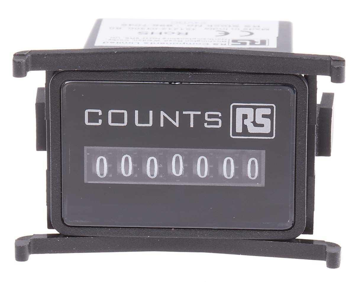 RS PRO Impulszähler Zähler Digital Keine Rückstellung 7-stellig 24V dc, Impuls, max. 10 Hz