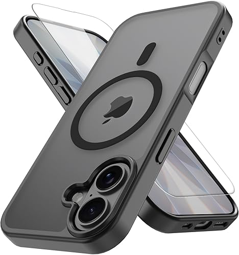 PinLiSheng Magnetic for iPhone 17 Case with 1 Screen Protector [Mil-Grade Drop P