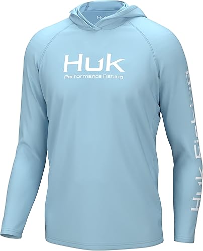 HUK Pursuit - Sudadera con capucha de manga larga ventilada para hombre, camisa de pesca con capucha