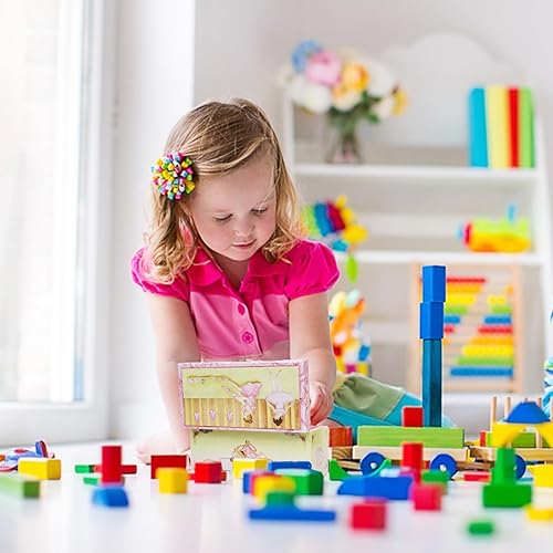 Miniatura 7 de Joyero musical de bailarina para niñas, caja del tesoro para niños, regalos de cumpleaños, día de San Valentín, caja de música, juego de lago de