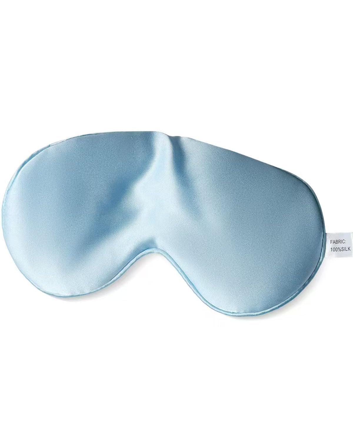 Barlixy Sleep Mask 22 Momme Mulberry Silk, Luxury Thickening Eye Pillow for Optimal Eye Comfort (Blue)
