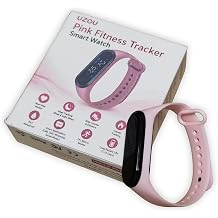 Pink Fitness Tracker Smart Watch with Heart Rate Monitor for Women