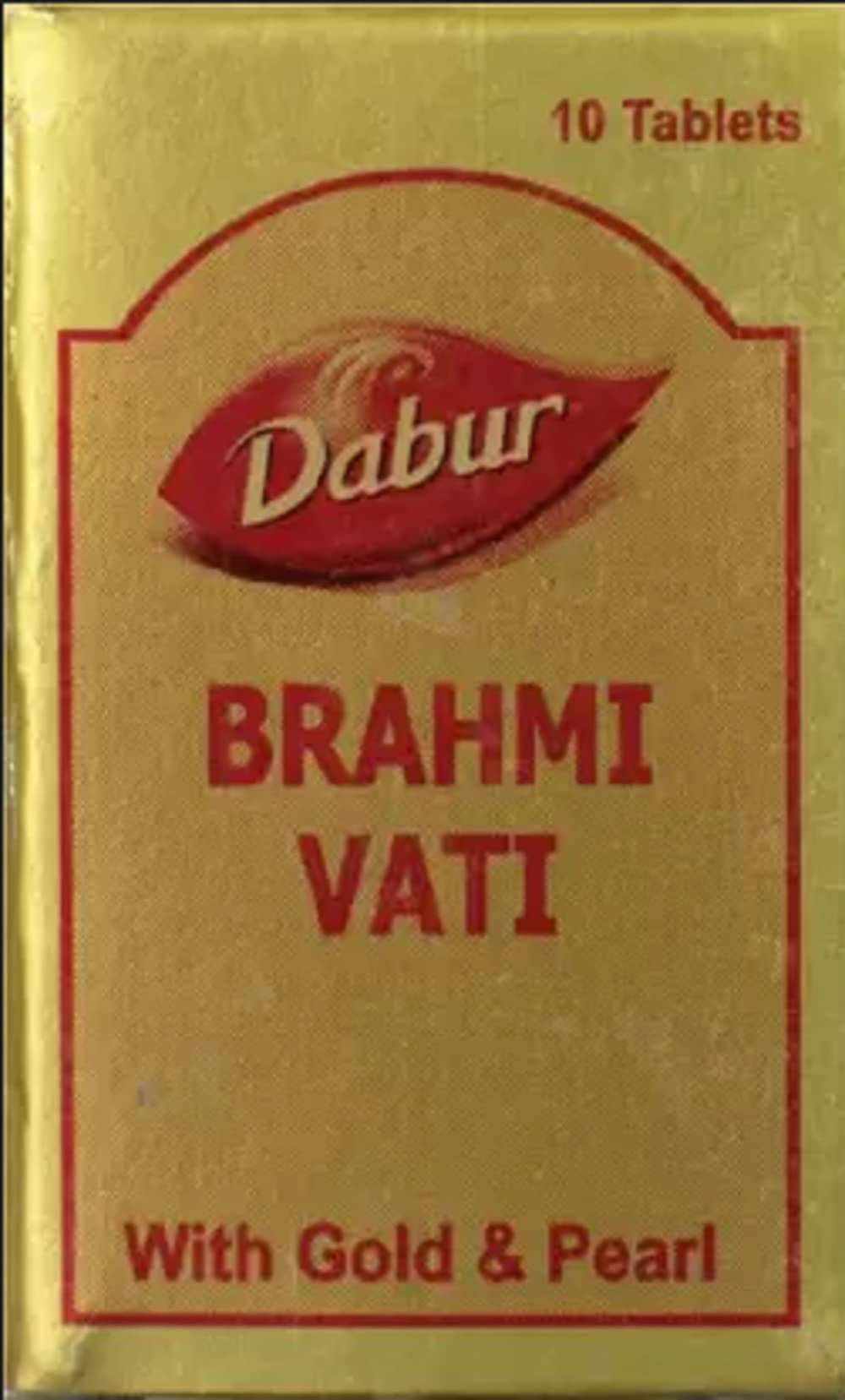 DABUR Brahmi Vati With Gold & Pearl (10), Pack of 1