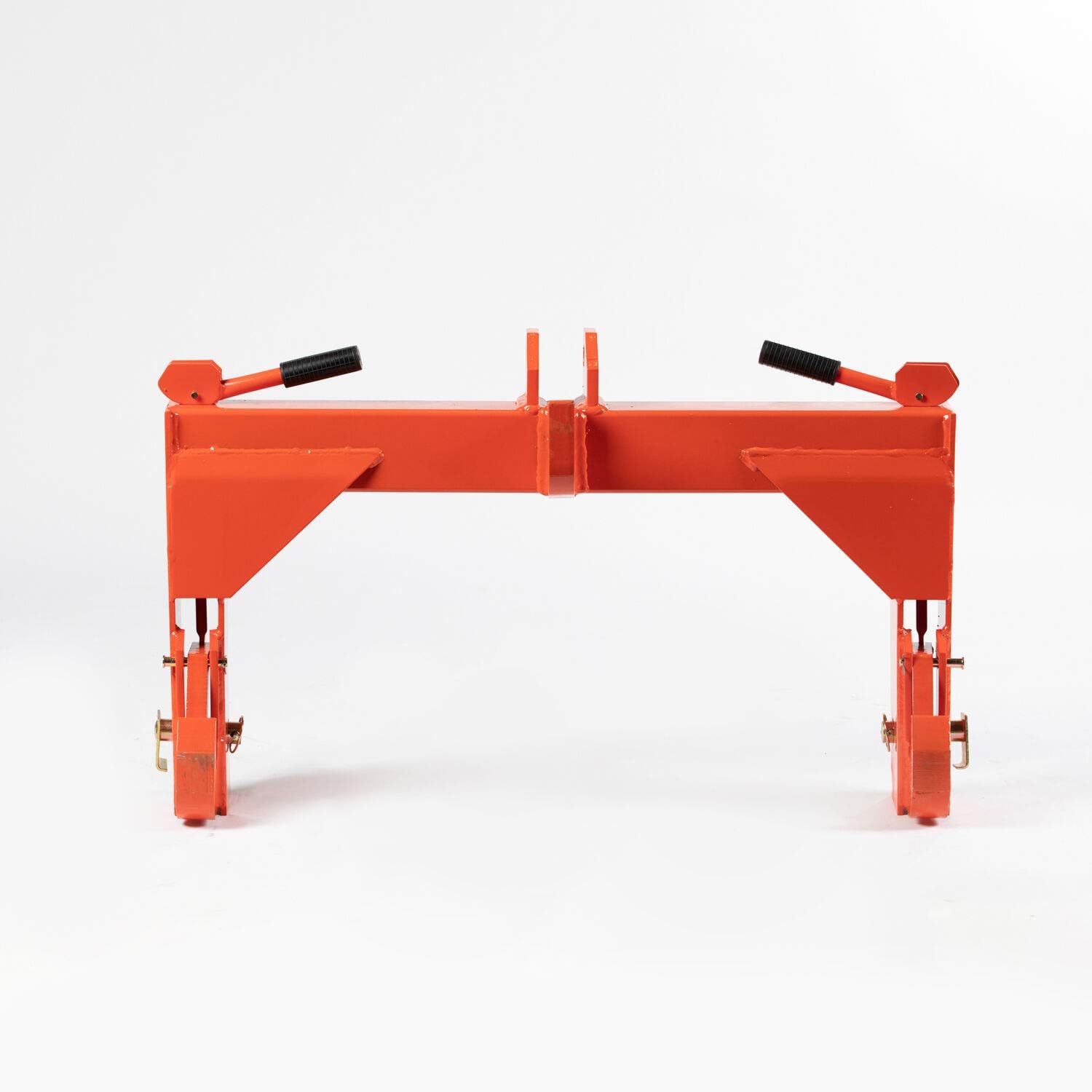 Titan Attachments 3 Point Quick Hitch Adaption to Category 2 Tractors, 4000 LB Lifting Capacity, 32.75" Between Lower Arms, 14.5" Top Link to Lower Link, Orange Finish : Patio, Lawn & Garden