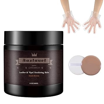 Aaztauet Leather Repair kit for Furniture Dark Brown